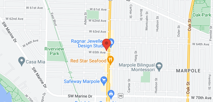 map of 216 1503 W 65TH AVENUE
